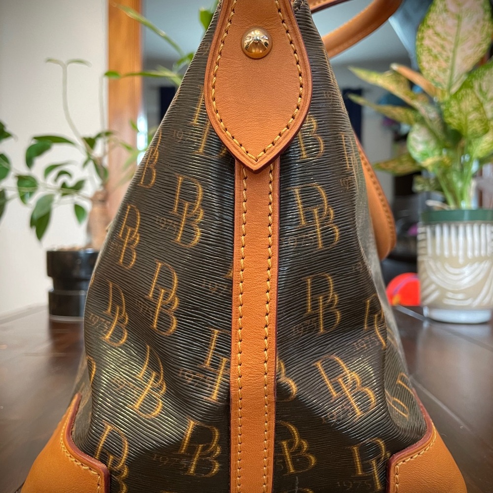Dooney & Bourke Monogram Satchel Handbag - Picture 11 of 12